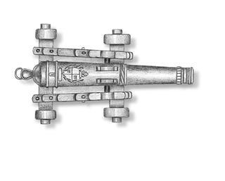 Amati AMATI MODELLISMO Cannone decorato con affusto metallo 40 mm 4162 
