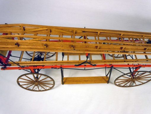 Model trailways hook and ladder wagon