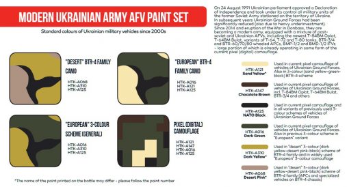 Hataka Hobby HTK-AS112 Modern Ukrainian Army AFV paint set