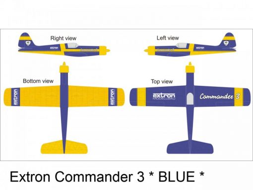 Commander 3 ARF blu 1550 extron modellbau