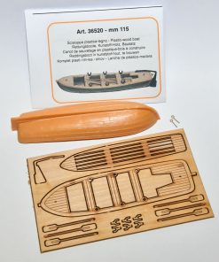 Scialuppa in plastica e legno da montare 115 mm Mantua Model art 36520