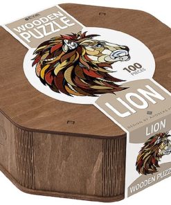 Leone puzzle 3d in legno 100 pezzi Ewa ecoo wood