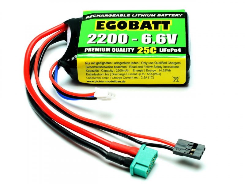 Batteria LiFe EGOBATT 2200 6.6V (25C) art C8350