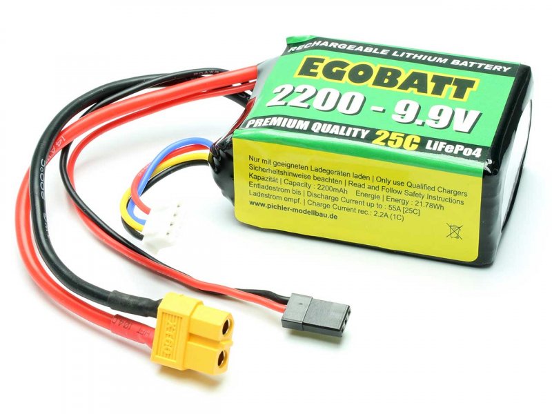 Batteria LiFe EGOBATT 2200 9.9V (25C) art C8393