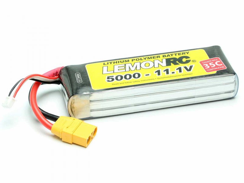 Batteria LiPo LEMONRC 5000 11.1V pichler C9484